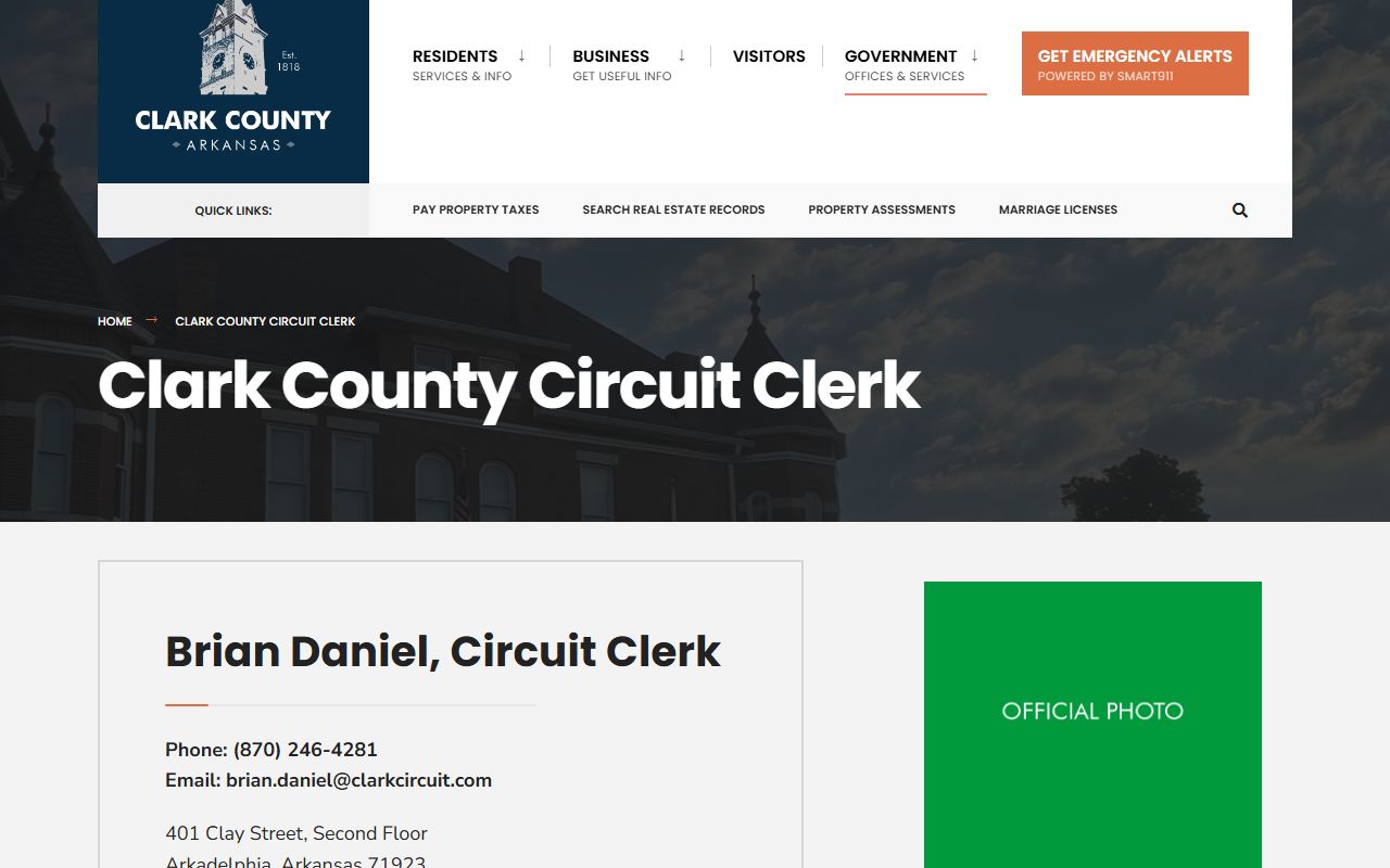 Clark County obituary records circuit clerk website