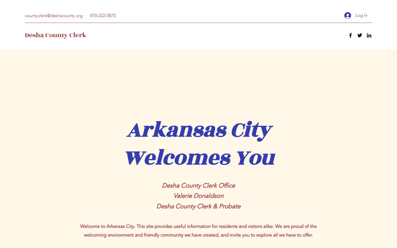 Desha County clerk obituary records portal