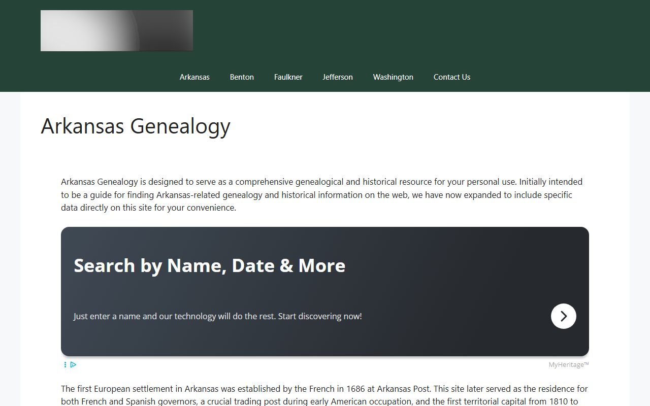 Arkansas Genealogy obituary records database