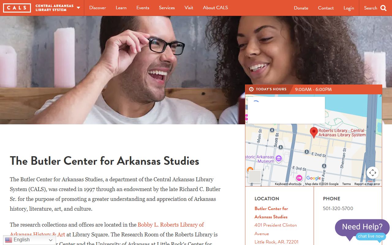 CALS Butler Center Arkansas obituary research